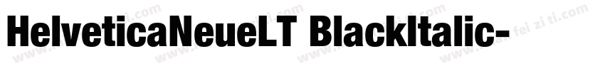 HelveticaNeueLT BlackItalic字体转换